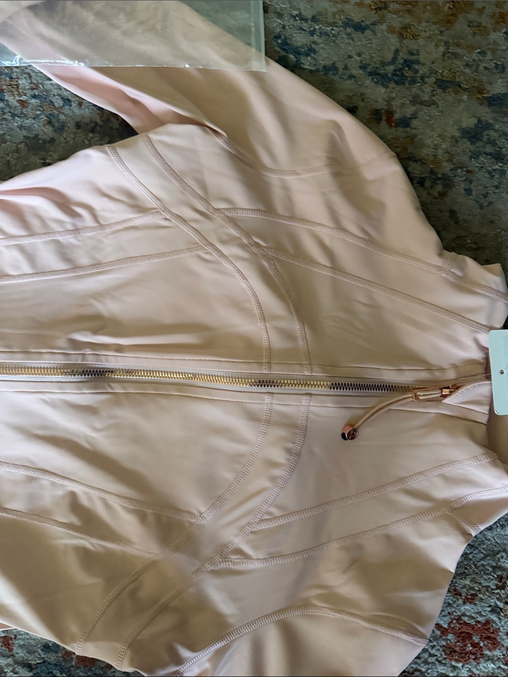 Lululemon Light pink Zip-Up Jacket & Biker Shorts Set - Picture 5 of 11